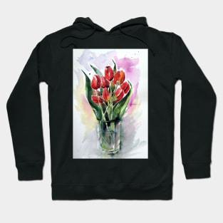 Still life with tulips Hoodie